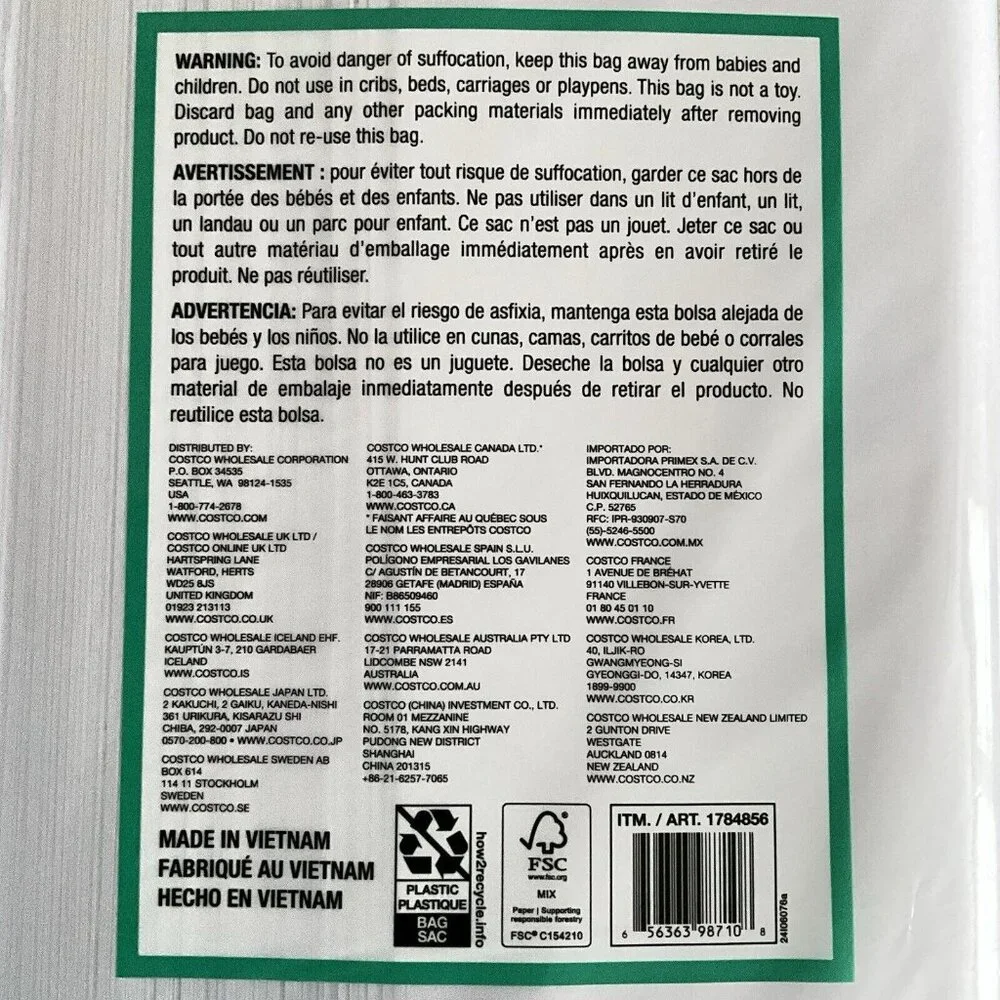 Kirkland Signature Gift Tissue Paper White 1 Pack 400 Sheets